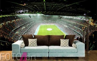 fotobehang voetbalstadion